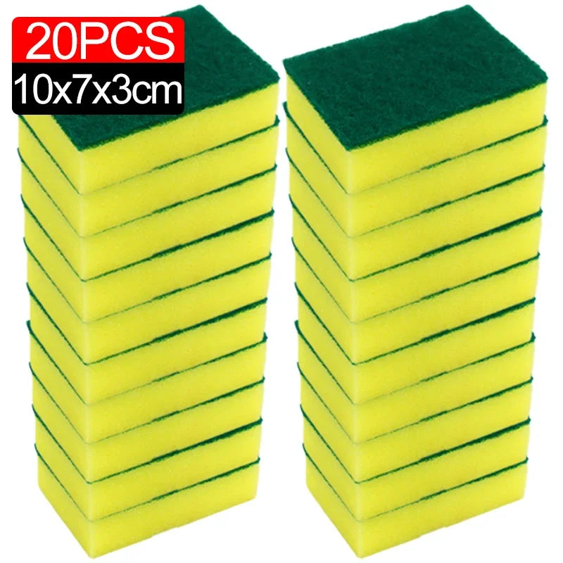 Magic Double-sided Highly Absorbent Sponge Kitchen Clean Pot Rust Stain Sponges Grease Cleaning Brush Cleaner Tools Wholesale