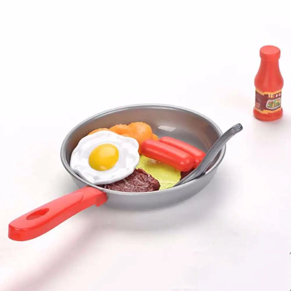 Cookware Steak House  Cooking Play Play Kitchen  Set Children Pretend Play Kitchen Miniature Kitchen Simulation Food