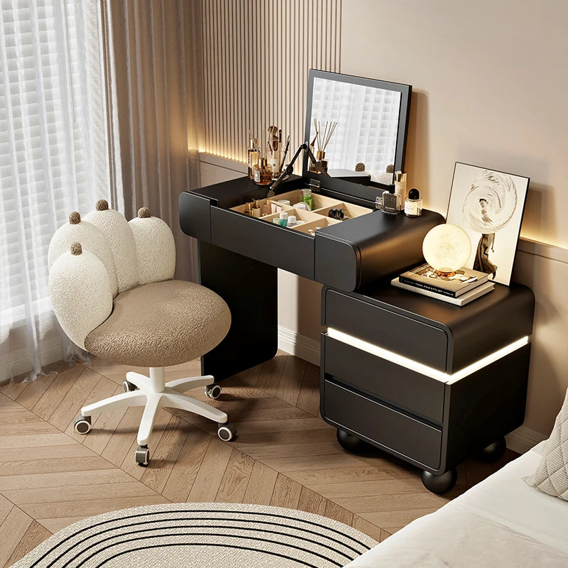 Vintage Trendy Vanity Dresser Modern Nordic Italian Unique Makeup Table Minimalist Elegant Aesthetic Vestidores Hotel Furniture