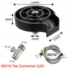 Automatic Glass Cup Washer High Pressure Kitchen Faucet Glass Rinser Stainless Steel Bar Cup Cleaner for Kitchen Sinks Wash Tool