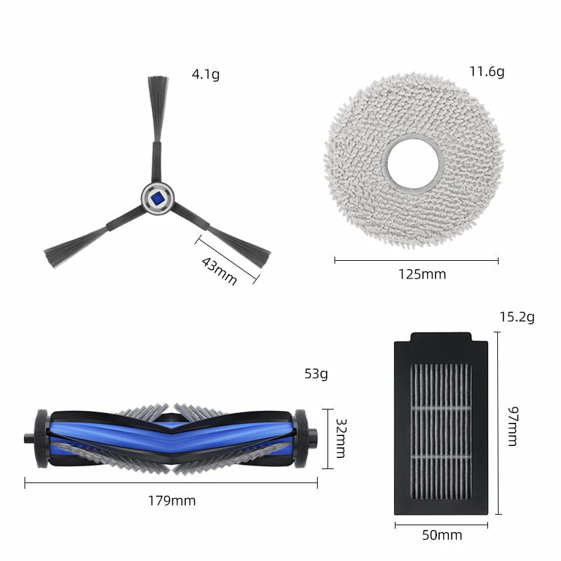 Fit For ECOVACS DEBOT T50 PRO OMNI Replacement Parts Accessories Main Side Brush Hepa Filter Mop Cloth Dust Bag