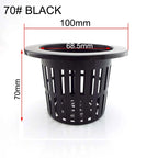 50pcs Hydroponic Soilless Mesh Net basket Plant veg Grow Nursery Cup Pot Sponge tray Aeroponic Veg Planter Clone Colonization q1