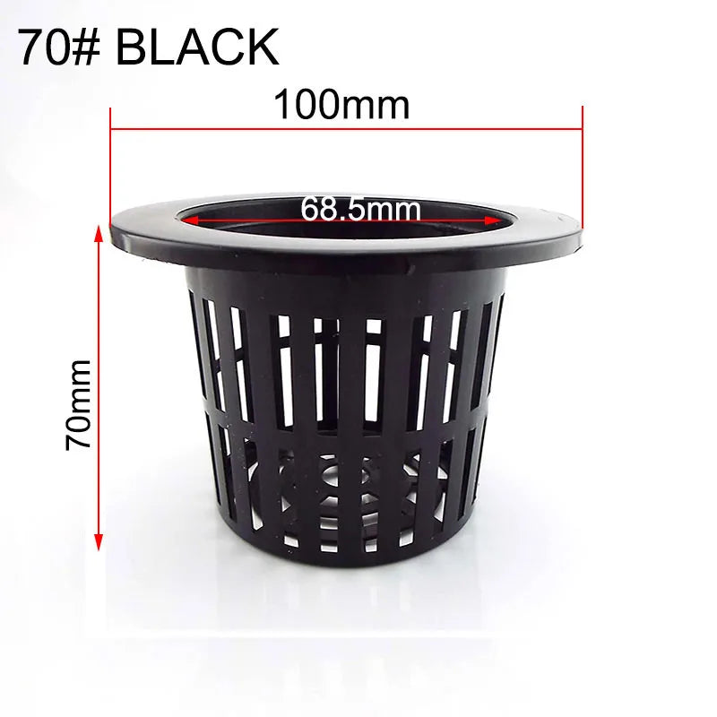 50pcs Hydroponic Soilless Mesh Net basket Plant veg Grow Nursery Cup Pot Sponge tray Aeroponic Veg Planter Clone Colonization q1