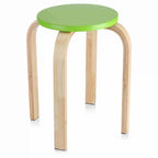 Anti-Slip Bent Wood Stacking Stool Candy Color Home Furniture Kids Room Decor Bentwood Stool Home Stool Stool Wooden Stool