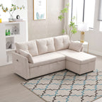 LVHOM Functional Modular Sofa (L-Shaped) With a Reversible Chaise Longue and Extra-Large Storage Space.