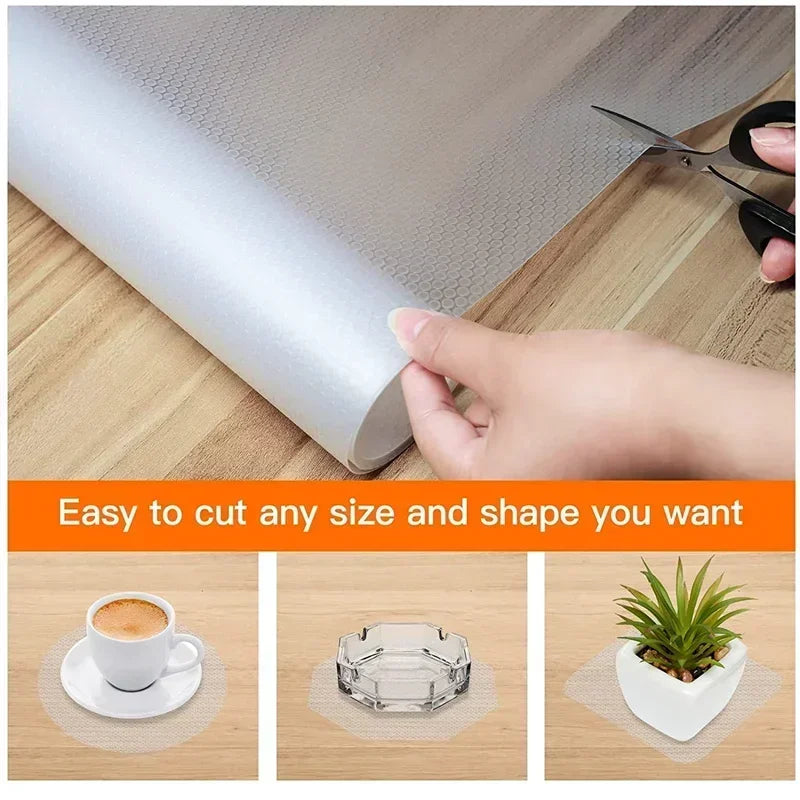 Reusable Drawer Pad Dustproof and Non Slip Pad Kitchen Cabinet Pad Refrigerator Anti Slip Pad Essential for Home and Family Use