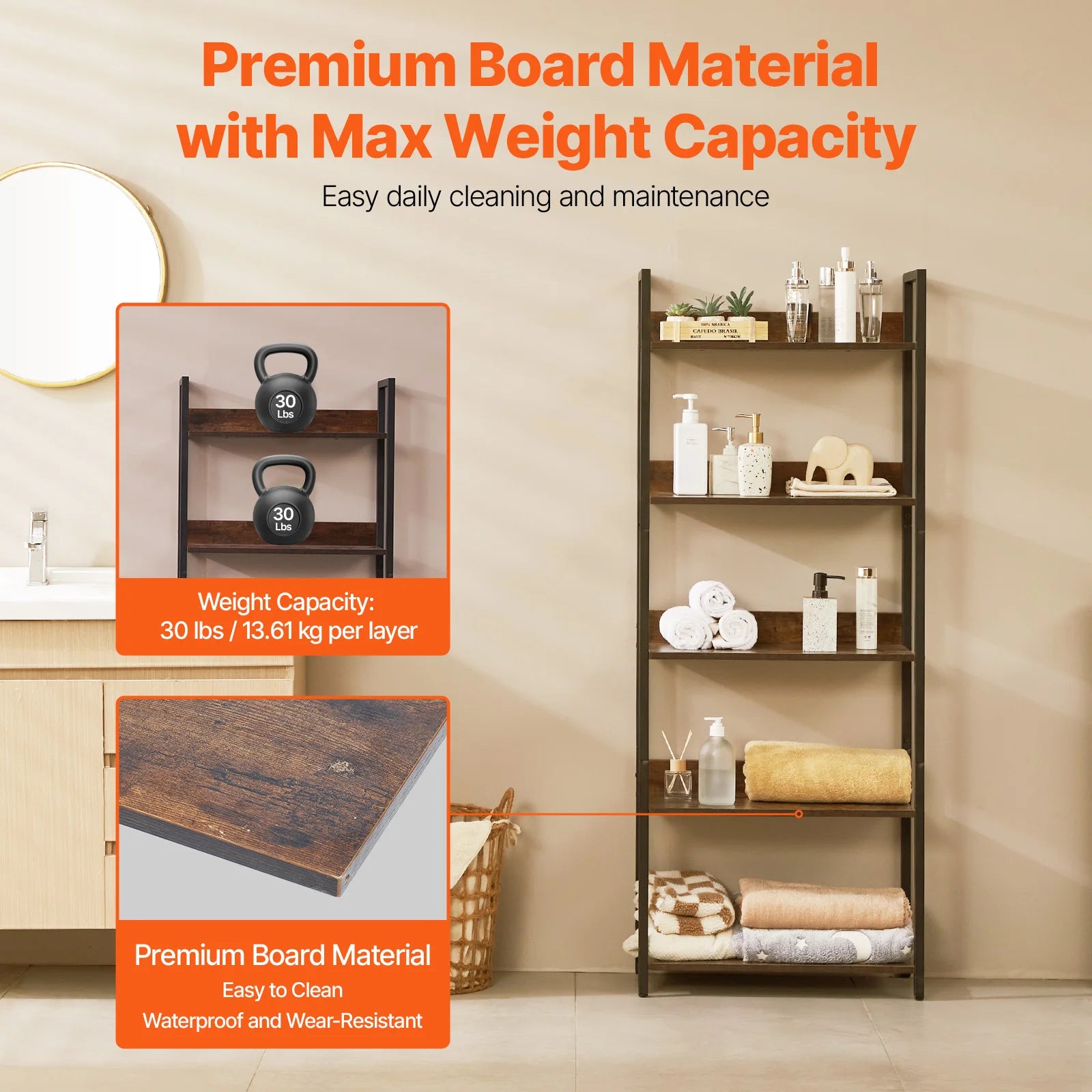 SucceBuy Metal Bookshelf 3-14-Tier Tall Industrial Bookshelf Vintage Display Storage Bookcase with Open Shelves for Home Office