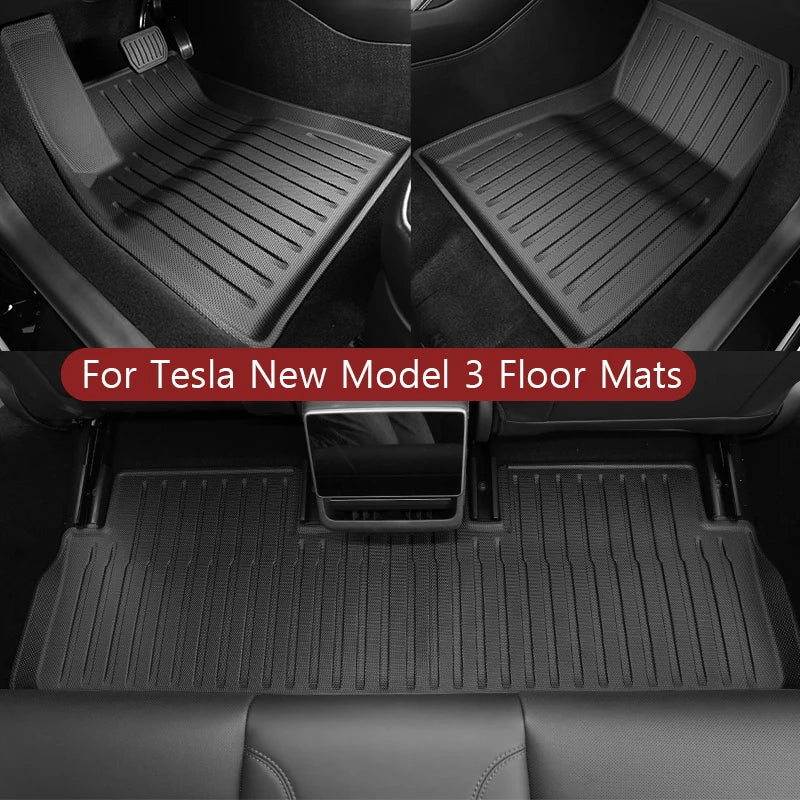 Floor Mats Cargo Liner For Tesla Model 3 2025 Highland Waterproof Anti-slip Trunk Mat TPE Pads Model 3 2024 Highland Accessories