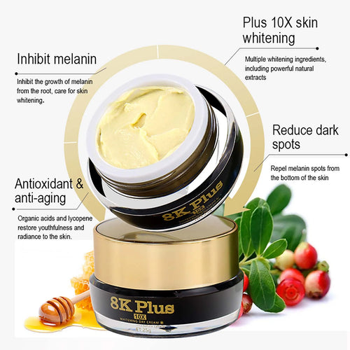 AILKE Whitening Face Cream - Reduces Dark Spots & Melanin with Collagen & Glutathione | All Skin Types | AlluCanFind