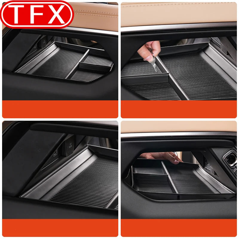 For BYD Leopard 8 2024 2025 Car Styling Under Central Control TPE Storage Box Pad  Anti Slip Pad Storage Box Accessories