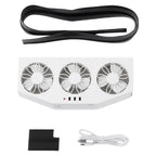 1PCS Solar Car Exhaust Fan with 3 Air 5000 RPM Outlets Car Radiator A