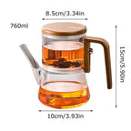 Magnetic Tea Pot Separation Removable Infuser Long mouthed teapot High Temperature Resistant Press Control Flower Tea Pot