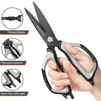 Kitchen Scissors Stainless Steel Barbecue Shears Household Scissors Beef Steak Trimmers Fish Fillet Chicken Bone Kichen Scissor