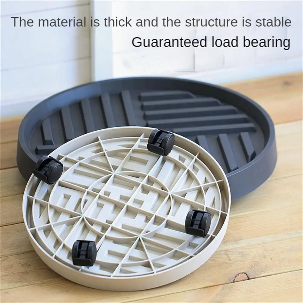 Flower Pot Stand Trays With Wheels Multifunctional Flower Disc Base Durable Movable Round Square Bonsai Plants Trays Home Decor