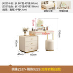 Dresser, chest, storage cabinet, integrated solid wood simple dressing table, cream wind bedroom corner retractable dressing