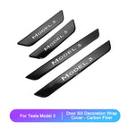 Model Y 2024 Door Sill Protection Strip for Tesla  Model 3 2023 Front Rear Stainless Pedal Decoration Wrap Cover Car Accessories