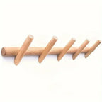 Storage Solid Wood Coat Rack Wall Mounted Assembly Coat Rack Coat Key Storage Hanger Corridor Entrance Decoration 5 Hooks