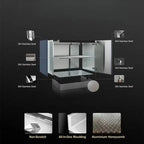 Customized eco modular outdoor kitchen island waterproof stainless steel cabinet with BBQ grill storage solution