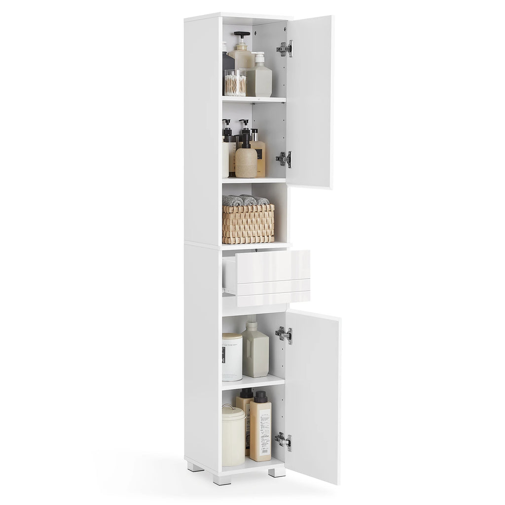 VASAGLE bathroom chest of drawers bathroom cabinet with a drawer, adjustable shelves