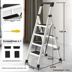Home ladder stool folding zigzag ladder anti slip pedal ladder indoor