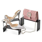 Purse Display Stand 3pc/set Stainless Steel Risers Display Stand,  Risers for Display Perfume Handbag Shoe Display Holder Stands