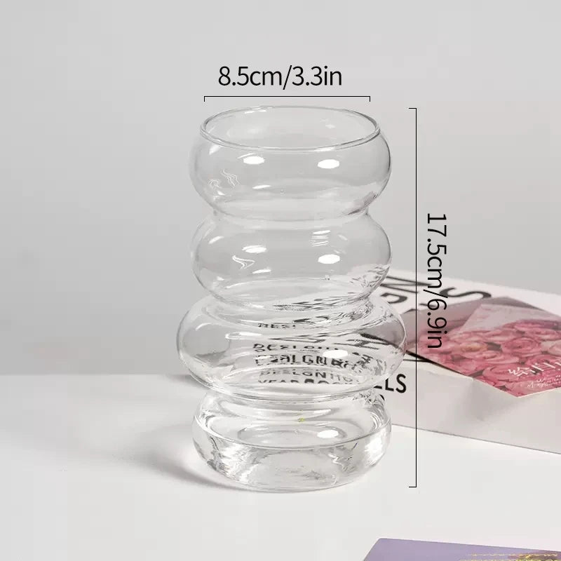 Retro Glass Vase Flower Vase Decoration Home Decoration Flower Bottle Vase for Flowers Wedding Table Decor Home Desktop Decor