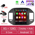 For Mitsubishi Pajero V60 V68 V73 1999-2006 Tesla style Screen Android 13 Carplay Car Radio Multimedia Player Navigation Auto
