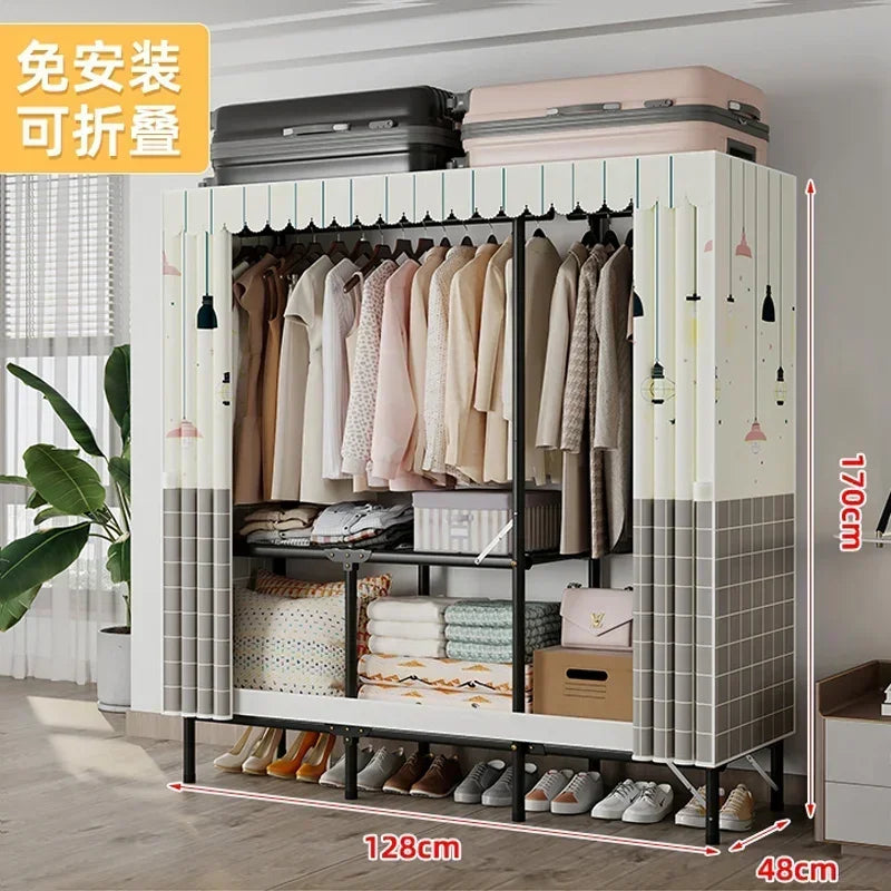 Storage Locker Dressers Folding Portable Cabinets Living Room Garden Furniture Set Clothes Closet Wardrobe Organizers Versatile