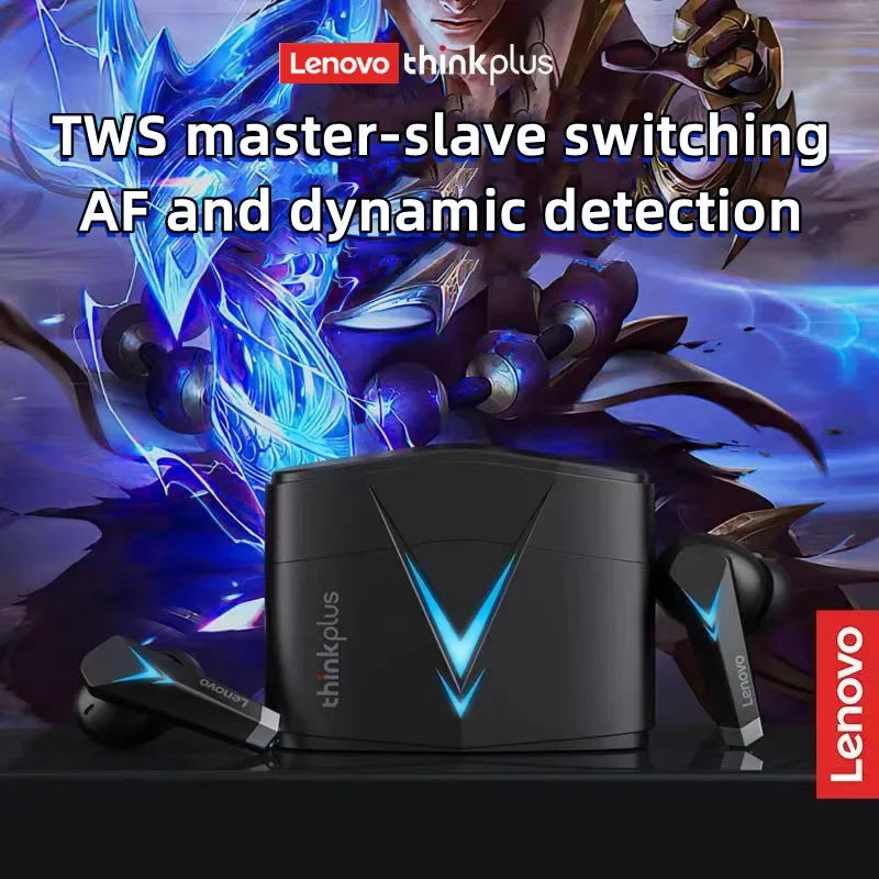 Lenovo LP6 Original Wireless Headphones TWS Bluetooth Earphone Low Latency Game Headset Noise Reduction Music Call Sport Earbuds