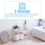 Modern Kitchen Organizer Shelf Double-layer Waterproof Bathroom Storage Rack Large Capacity Space Saving Kitchen Sink Organizer