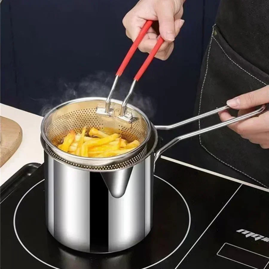 Small Stainless Steel Oil Pot Fryer