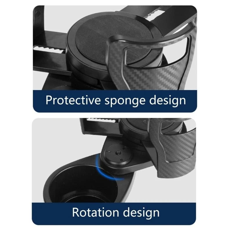 Universal Car Cup Holder Support Flexible Adjustment For Stable Beverage Storage