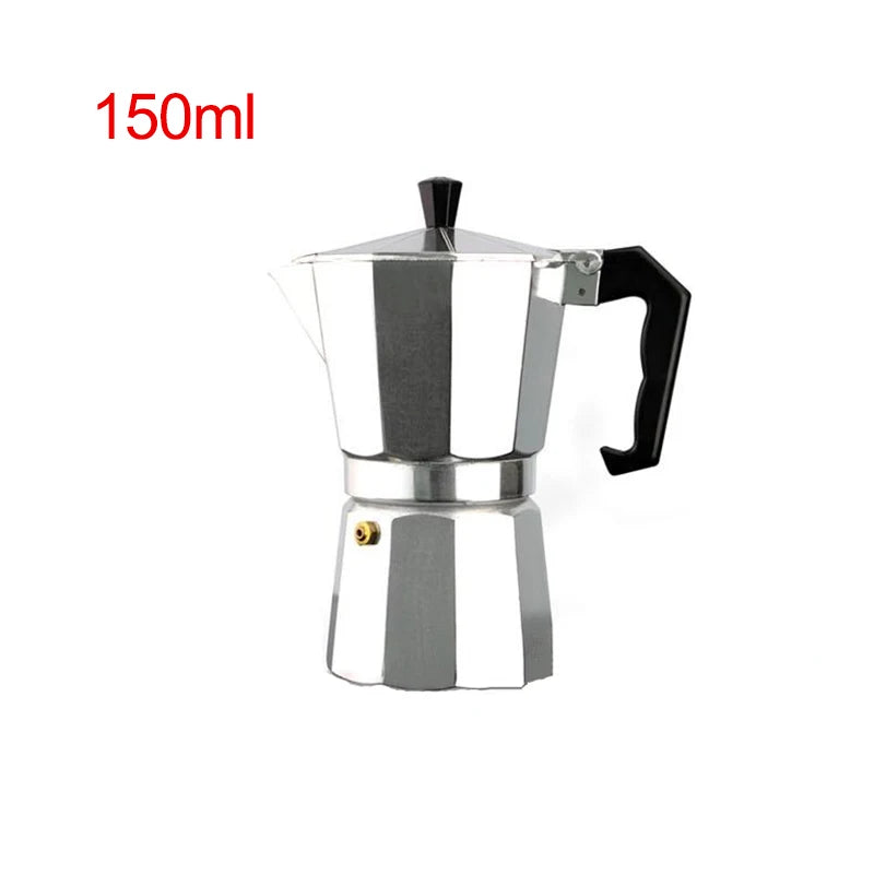 Moka Pot Italian Coffee Machine Espresso Aluminum Geyser Coffee Maker Kettle Latte Stove Classic Coffee Barista Accessories