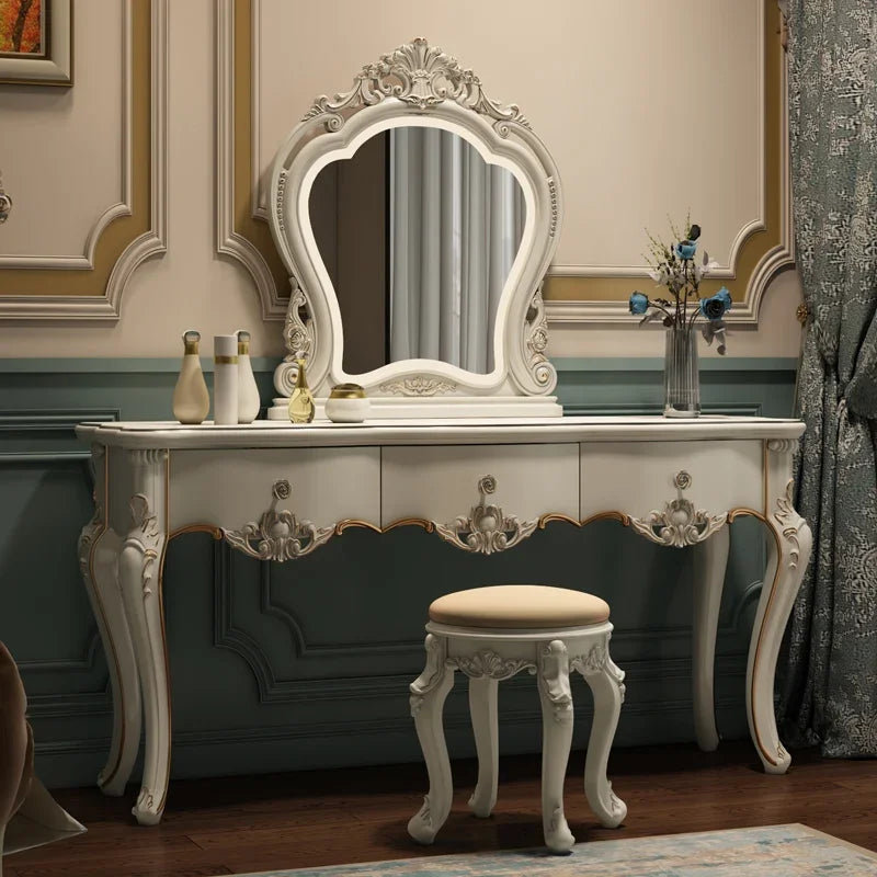 European dresser bedroom makees ins multifunctional princess dressing table storage cabinet integrated small apartment
