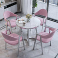 Modern Round Dining Table Set with 4 Chairs