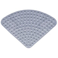 Washable Corner Shower Carpet Floor Mat Toilet PVC Shower Mat  Fan-shaped Suction Cup Anti-slip Pad Cushion