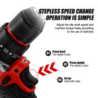 M-WALK 18V Battery Rechargeable Brushless Compact Electric Screwdriver Hand Drill Impact Drill For Milwaukee 18V Battery Pin
