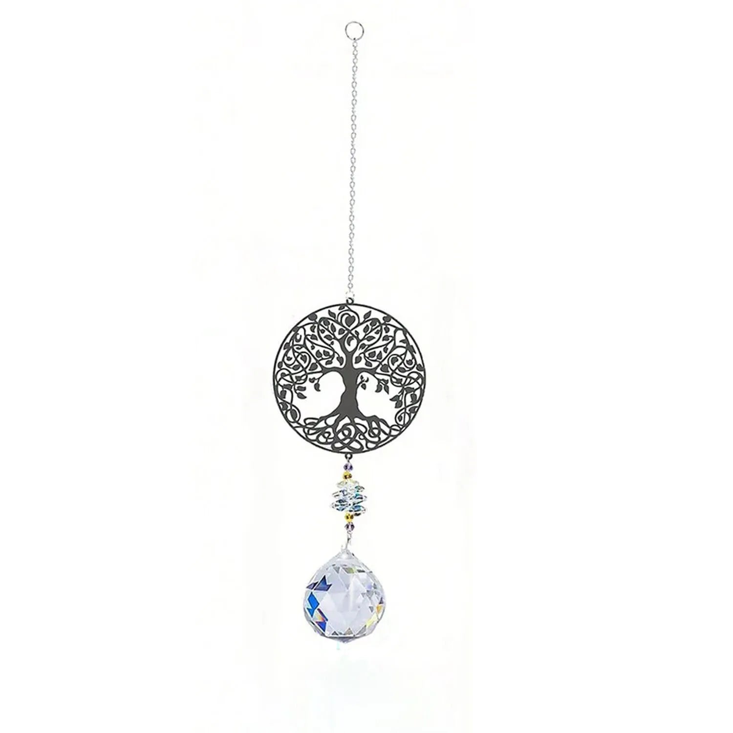 1PC Hanging window sun prism decor indoor crystal catcher rainbow maker decor owl hummingbird pendant