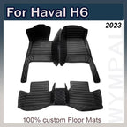 Car Floor Mat For Custom For Haval H6 2023 Automobile Rugs Non-Slip Leather Man Full Set Luxury Woman Foot Pads Auto Accessory