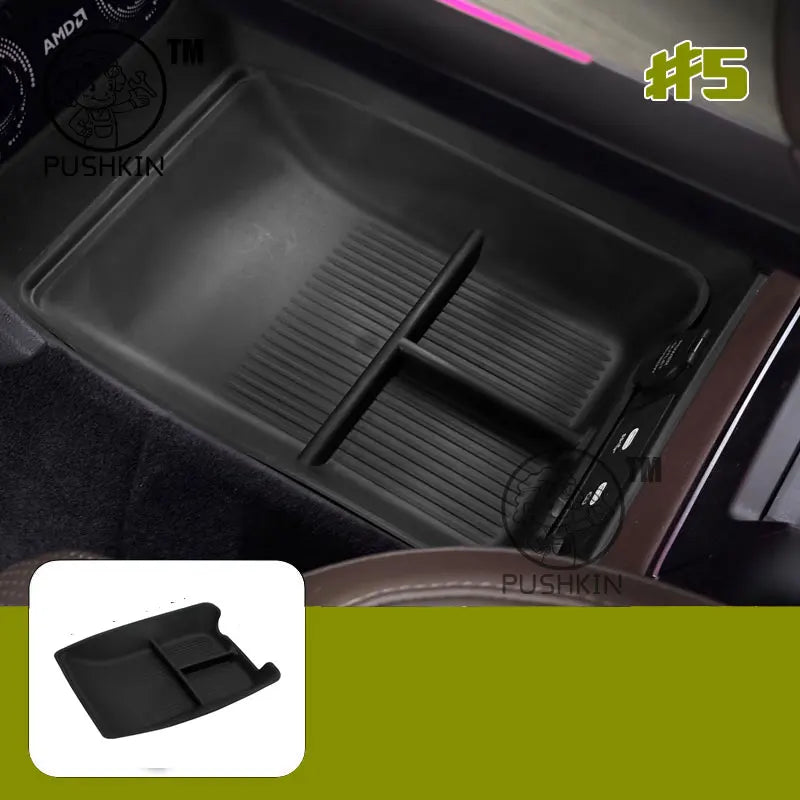 For Smart #5 Smart 5 Center Console Storage Box Car Central Armrest Tray Organizer Container Interior Accessories Tidying