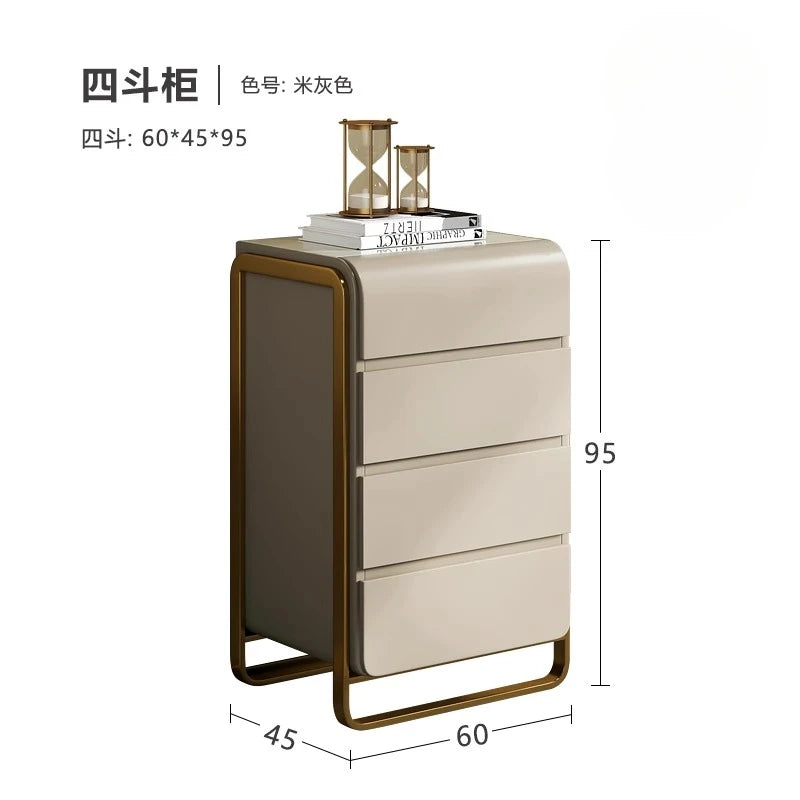 Light luxury modern simple fashion custom high end marble drawer cabinet 3 4 5 6 drawers Dresser home furniture Storage locker