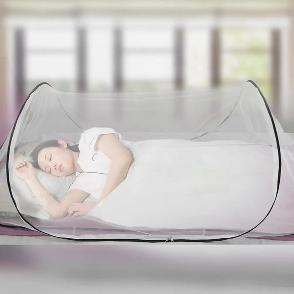 Fly Mesh Tent Portable Pop Up Mosquito Net Tent for Bed Lightweight Folding Net Tent for Indoor Outdoor Camping for Travel