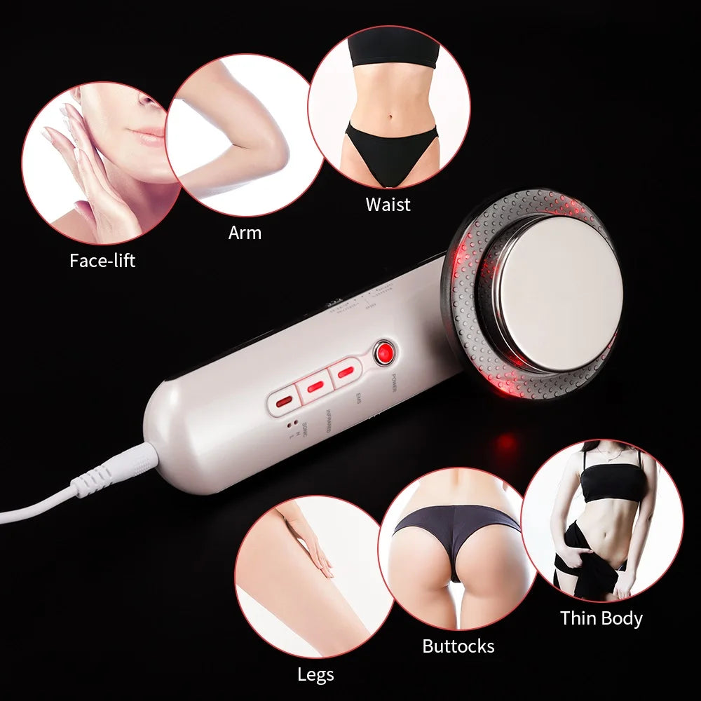 Ultrasound Cavitation Body Slimming Massager - EMS Microcurrent, Far Infrared & Facial Lifting Device | AlluCanFind
