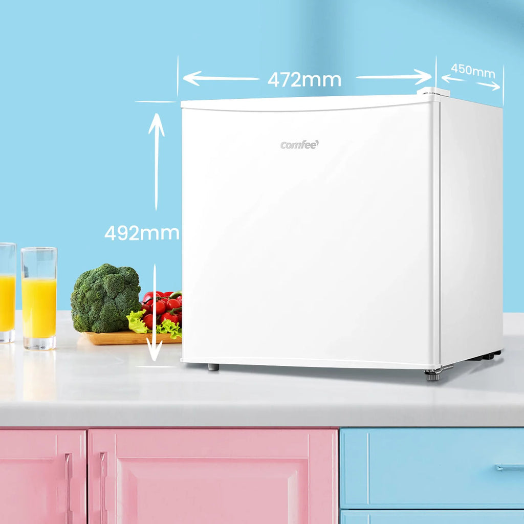 COMFEE' RCD50WH2(E) Mini Cafè fridge, small and silencer, single-piece door, for hotel applications