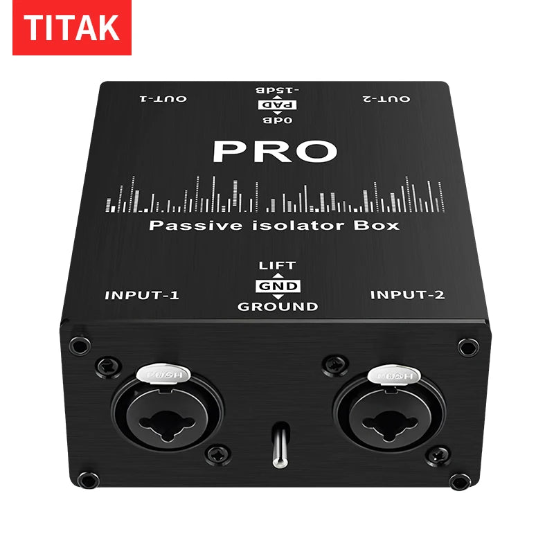 Dual channel Audio Isolator，Audio Noise Filter Noise Suppressor Isolator Live Broadcast Mixer  Audio Signal Noise Reducer