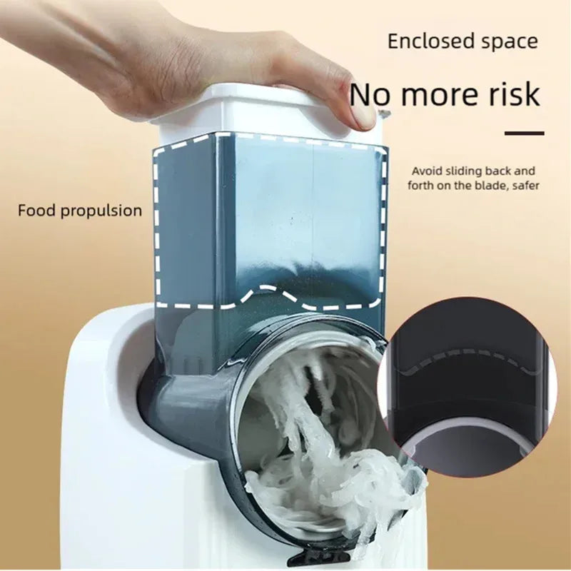 New Multi-function Vegetable Slicing Machine Household Kitchen Electric Vegetable Cutter Vegetable Slicer Shredder Automatic
