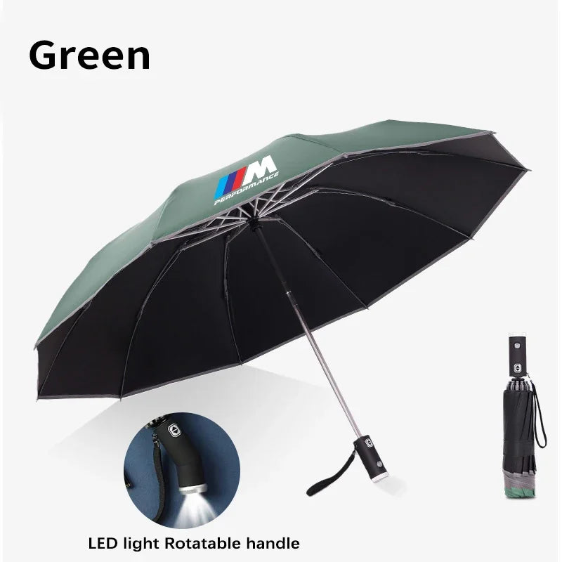 BMW M Series Automatic Folding Reflective Car Sunshade Umbrella
