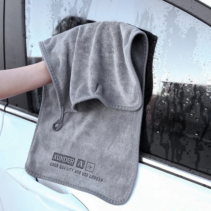 5/1PCS Super Car Cleaning Drying Cloth Microfiber Car Care Towel High Water Absorption Detailing Cloths Windows Mirrors Rags