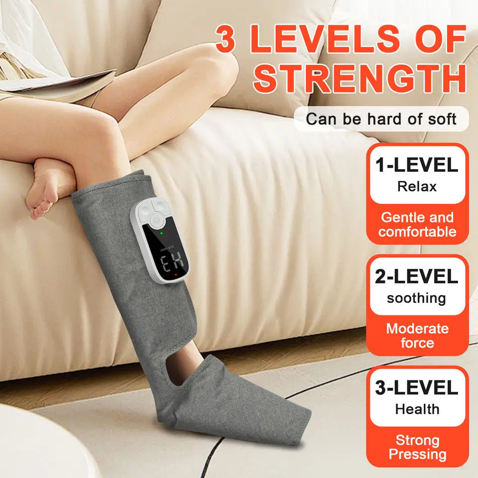 Eletric 360° Air Pressure Calf Massager Wireless Leg Massage 3 Mode Airbag Compresstion Relax Foot Calf Muscle Relieve Fatigue