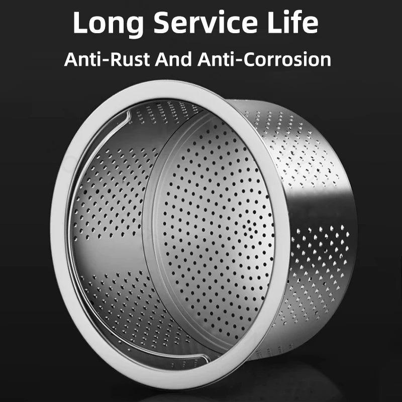 Kitchen Sink Strainer Sink Filter Basket With Handle 304 Stainless Steel Rust Free and Dishwasher Safe Sink Food Catcher